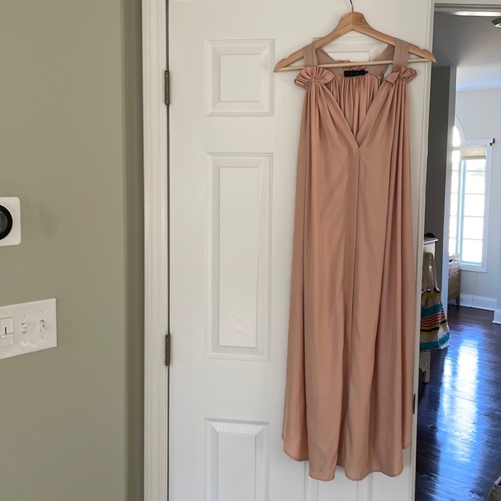 Hatch Satin Maternity Designer Dress